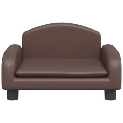 Canapé pour enfants marron 50x40x30 cm similicuir 529691529691