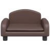 Canapé pour enfants marron 50x40x30 cm similicuir 529691529691