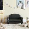 Canapé pour enfants noir 50x40x30 cm similicuir 529692529692