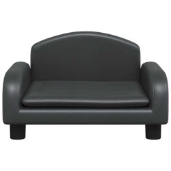 Canapé pour enfants noir 50x40x30 cm similicuir 529692529692