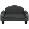 Canapé pour enfants noir 50x40x30 cm similicuir 529692529692