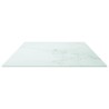 Dessus de table blanc 100x50 cm 6 mm verre trempé design marbre 529701529701