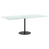 Dessus de table blanc 100x50 cm 6 mm verre trempé design marbre 529701529701