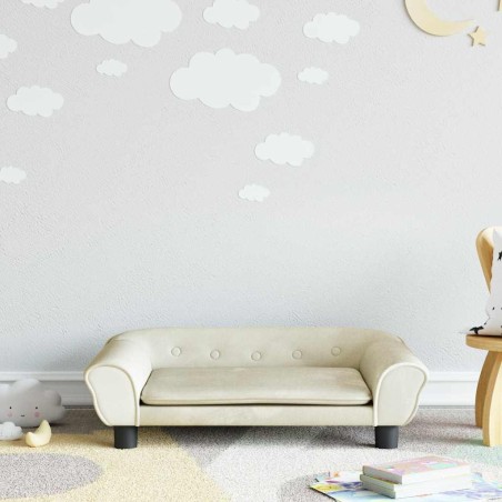 Canapé pour enfants crème 70x45x26 cm velours 529706529706