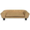 Canapé pour enfants marron 70x45x26 cm velours 529708529708