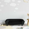 Canapé pour enfants noir 70x45x26 cm velours 529709529709