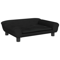 Canapé pour enfants noir 70x45x26 cm velours 529709529709