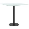 Dessus de table blanc 40x40 cm 6 mm verre trempé design marbre 529714529714