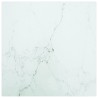 Dessus de table blanc 30x30 cm 6 mm verre trempé design marbre 529716529716