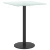 Dessus de table blanc 30x30 cm 6 mm verre trempé design marbre 529716529716