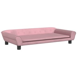 Canapé pour enfants rose 100x50x26 cm velours 529717529717