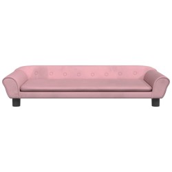 Canapé pour enfants rose 100x50x26 cm velours 529717529717