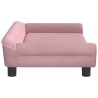 Canapé pour enfants rose 100x50x26 cm velours 529717529717