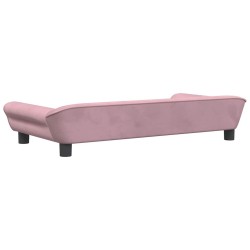 Canapé pour enfants rose 100x50x26 cm velours 529717529717