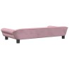 Canapé pour enfants rose 100x50x26 cm velours 529717529717
