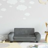 Canapé pour enfants gris foncé 70x45x33 cm velours 529718529718