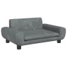 Canapé pour enfants gris foncé 70x45x33 cm velours 529718529718