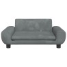 Canapé pour enfants gris foncé 70x45x33 cm velours 529718529718