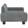 Canapé pour enfants gris foncé 70x45x33 cm velours 529718529718