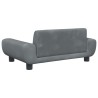 Canapé pour enfants gris foncé 70x45x33 cm velours 529718529718