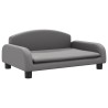 Canapé pour enfants gris 70x45x30 cm similicuir 529722529722