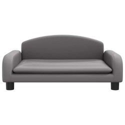 Canapé pour enfants gris 70x45x30 cm similicuir 529722529722