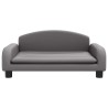 Canapé pour enfants gris 70x45x30 cm similicuir 529722529722