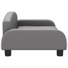 Canapé pour enfants gris 70x45x30 cm similicuir 529722529722