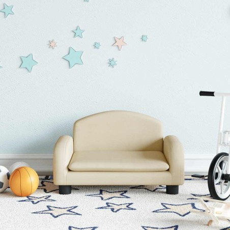 Canapé pour enfants crème 50x40x30 cm tissu 529723529723