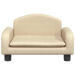 Canapé pour enfants crème 50x40x30 cm tissu 529723529723