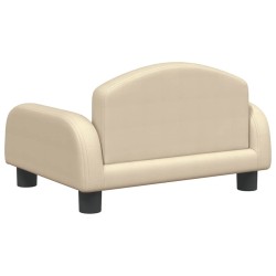 Canapé pour enfants crème 50x40x30 cm tissu 529723529723
