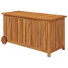 Boîte de rangement de jardin avec roues 113x50x58cm Bois acacia 529724529724