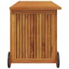 Boîte de rangement de jardin avec roues 113x50x58cm Bois acacia 529724529724