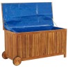 Boîte de rangement de jardin avec roues 113x50x58cm Bois acacia 529724529724
