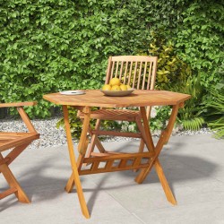 Table pliable de jardin 90x75 cm Bois d'acacia solide 529725529725