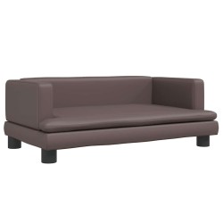 Canapé pour enfants marron 80x45x30 cm similicuir 529728529728