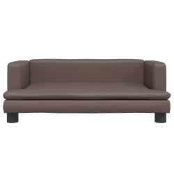 Canapé pour enfants marron 80x45x30 cm similicuir 529728529728