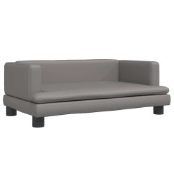 Canapé pour enfants gris 80x45x30 cm similicuir 529729529729