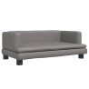 Canapé pour enfants gris 80x45x30 cm similicuir 529729529729
