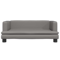Canapé pour enfants gris 80x45x30 cm similicuir 529729529729