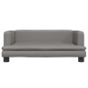 Canapé pour enfants gris 80x45x30 cm similicuir 529729529729