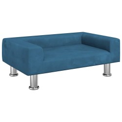 Canapé pour enfants bleu 70x45x26,5 cm velours 529730529730