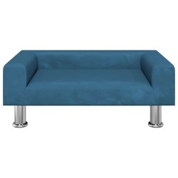 Canapé pour enfants bleu 70x45x26,5 cm velours 529730529730