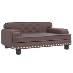 Canapé pour enfants marron 70x45x30 cm similicuir 529731529731