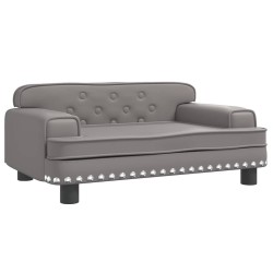 Canapé pour enfants gris 70x45x30 cm similicuir 529732529732