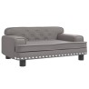 Canapé pour enfants gris 70x45x30 cm similicuir 529732529732