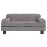 Canapé pour enfants gris 70x45x30 cm similicuir 529732529732