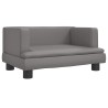Canapé pour enfants gris 60x40x30 cm similicuir 529734529734