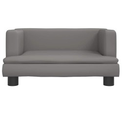 Canapé pour enfants gris 60x40x30 cm similicuir 529734529734