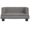Canapé pour enfants gris 60x40x30 cm similicuir 529734529734